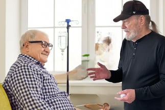 Schafer visited patients during treatment to introduce the group.